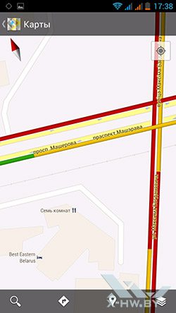 Google Maps на Highscreen Alpha GTR. Рис. 3