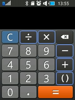 Калькулятор на Samsung Rex 70