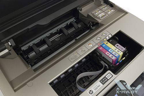 HP Deskjet Ink Advantage 6525, извлечение застрявшей бумаги