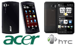 Acer F1  HTC HD2   Windows-