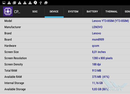  Lenovo Yoga Tab 3 8.0