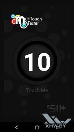Экран Sony Xperia M5 распознает 10 касаний