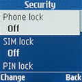 Настройки безопасности Samsung SM-B105E