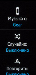 Параметры музыки Samsung Gear Fit 2. Рис. 2