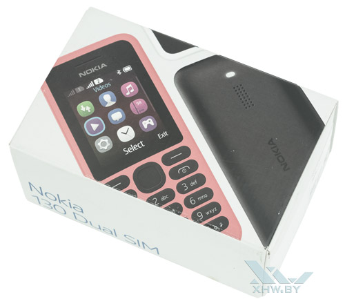 Скромная упаковка Nokia 130 Dual SIM