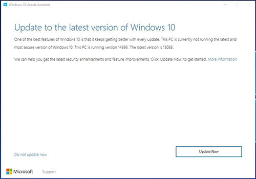 Windows 10 Creators Update Assistant