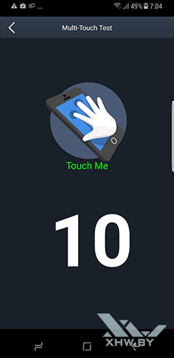 Экран Samsung Galaxy S8 распознает 10 касаний