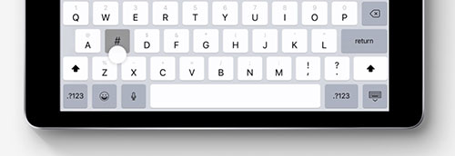 На iPad можно будет не переключаться между раскладками ради дополнительных символов