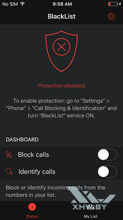    BlackList: Caller ID & Blocker iPhone.  1