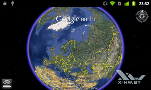 Google Earth  Google Nexus S. . 2