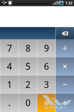 Калькулятор на Samsung Galaxy Ace. Рис. 1