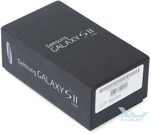 Коробка Samsung Galaxy S II