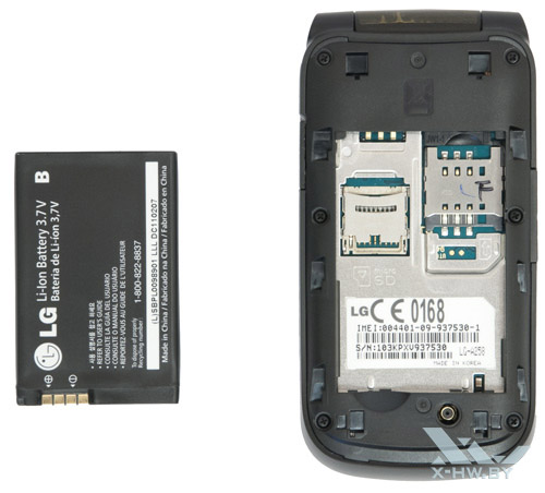 Разъем для SIM-карты на LG A258