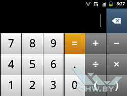 Калькулятор на Samsung Galaxy Y Pro Duos. Рис. 1