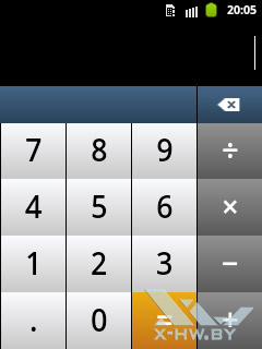 Калькулятор на Samsung Galaxy Pocket. Рис. 1