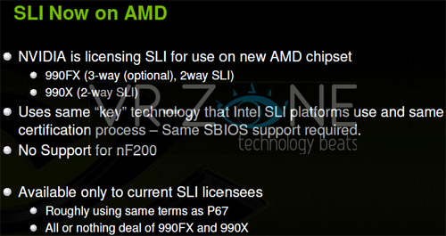  NVIDIA SLI     AMD