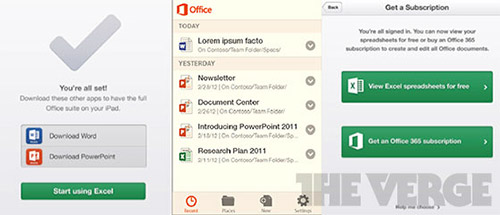 Office для iOS и Android ожидается в начале 2013 года