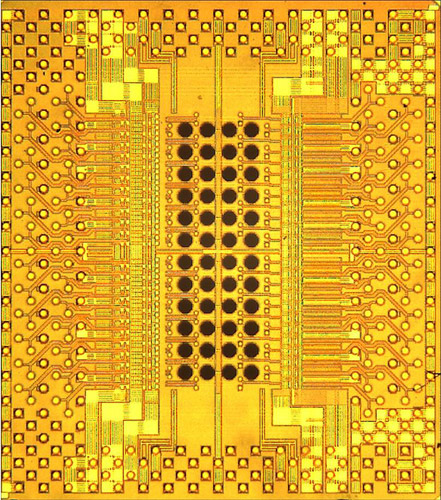 Фотография оптического чипа IBM