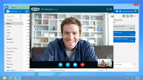 Microsoft  Skype  Outlook.com