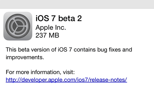 iOS beta 2