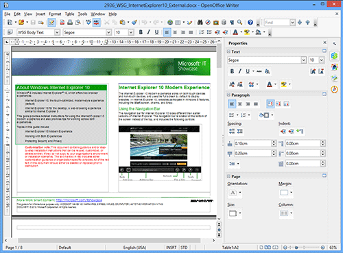 OpenOffice Writer 4.0