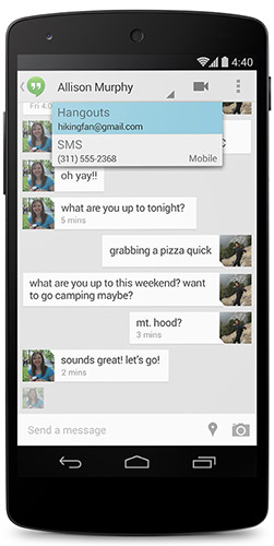Hangouts  Android 4.4