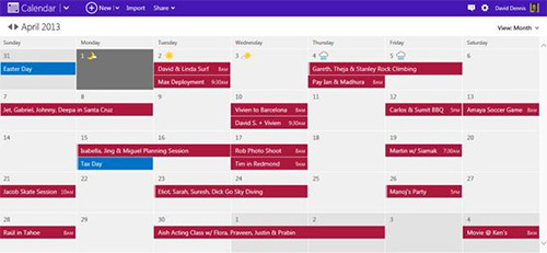 Outlook.com получит улучшенный календарь