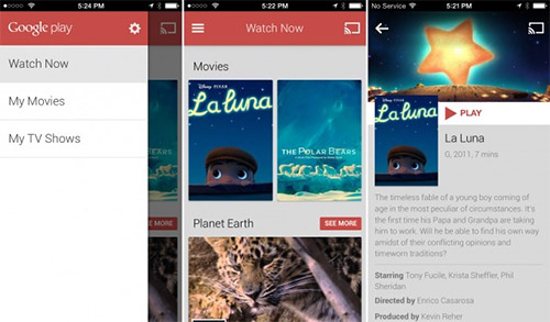 Google Play Movies   iOS