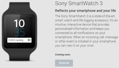 Sony SmartWatch 3
