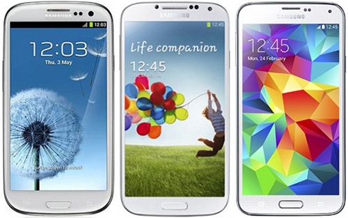 Samsung Galaxy S III, S4  S5