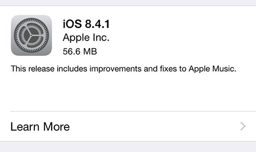 iOS 8.4.1    Apple Music