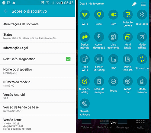 Android 5.0  Galaxy Note 4  