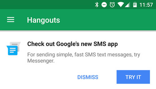 Google    SMS  Hangouts